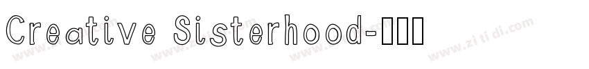 Creative Sisterhood字体转换